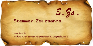 Stemmer Zsuzsanna névjegykártya